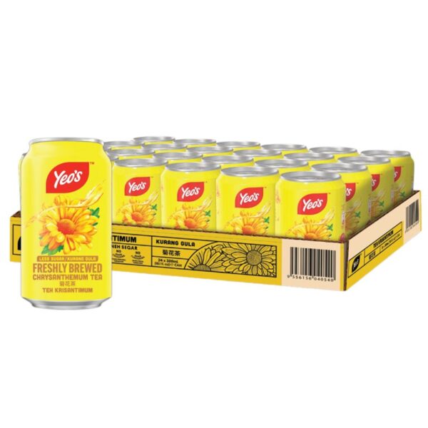 YEOS TEH KRISANTIMUM TIN 24*300ML